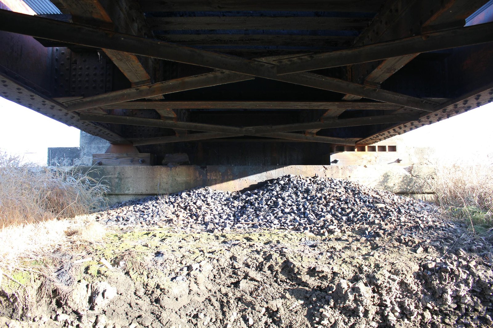 Under bridge